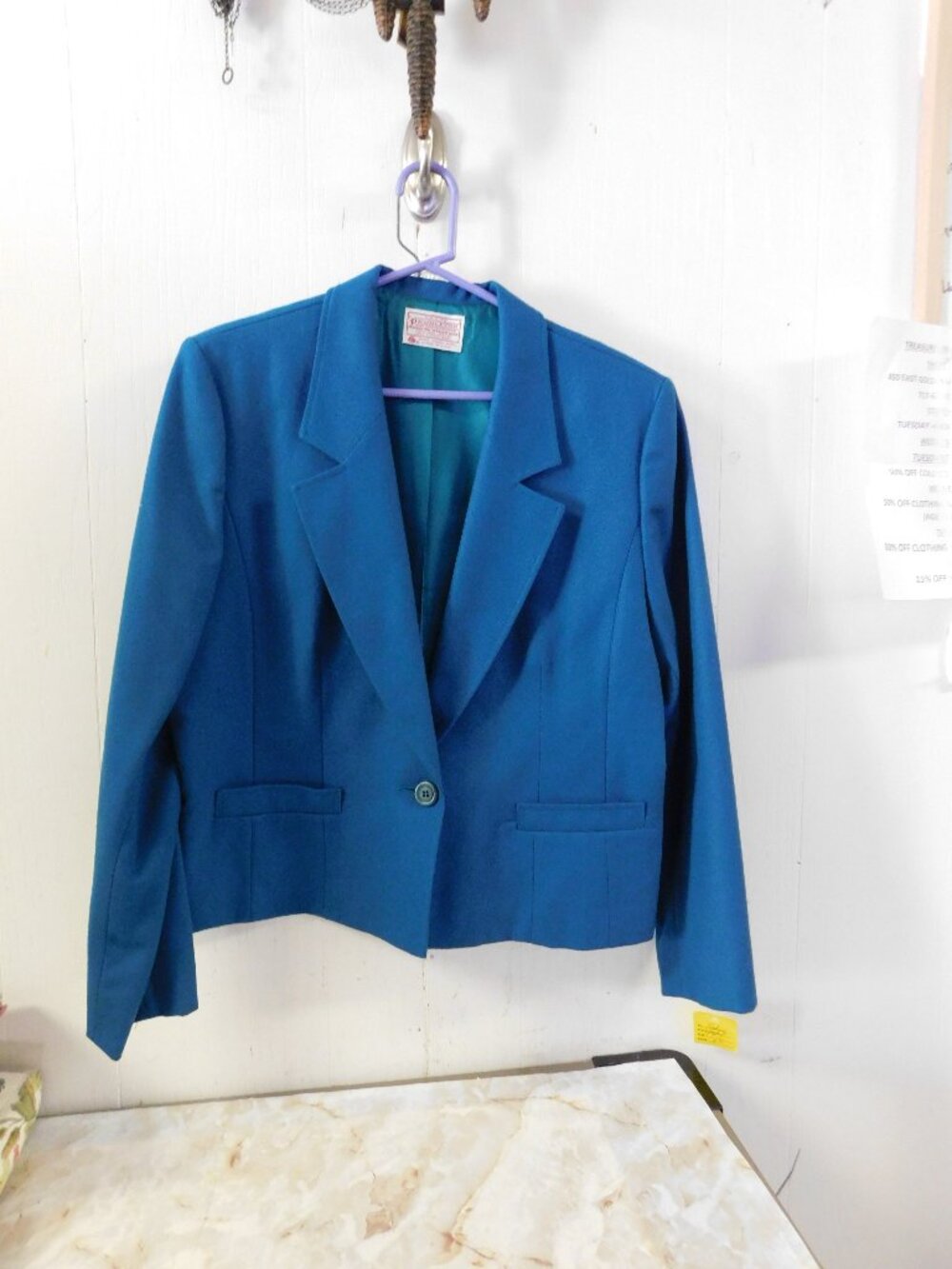 Pendleton Wool Lined Blazer Jacket Coat Petite